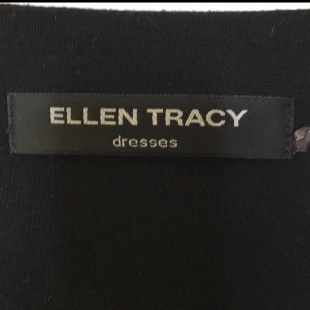 Ellen Tracy Dressey Black Cropped Long Sleeve Blazer Jacket - Picture 3 of 5